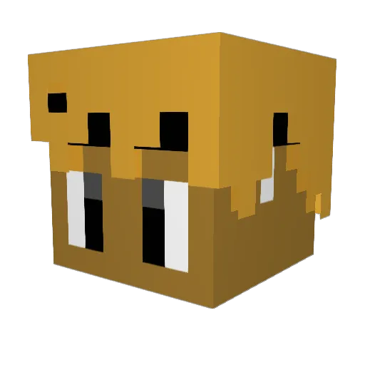ItsRemyYT Minecraft avatar head, 3D render