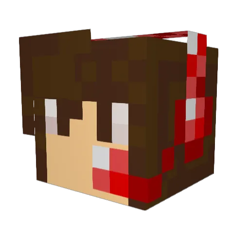 ItsRinks Minecraft avatar head, 3D render