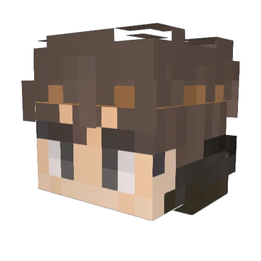 ItsRitte Minecraft avatar head, 3D render