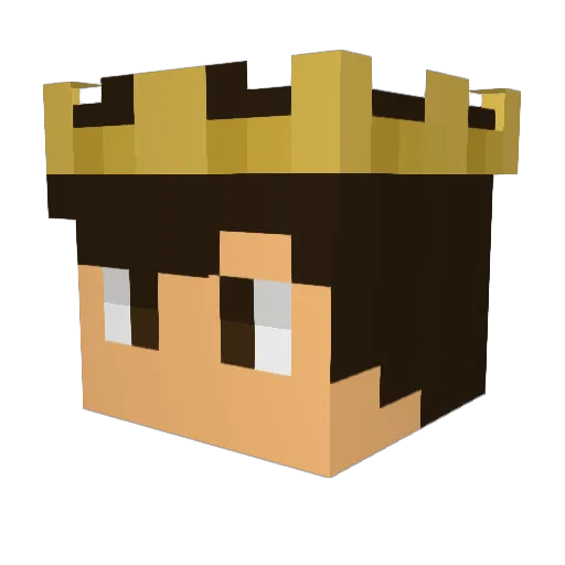 ItsRookz Minecraft avatar head, 3D render