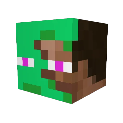 ItsRosebud_ Minecraft avatar head, 3D render
