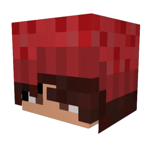 ItsRryan Minecraft avatar head, 3D render