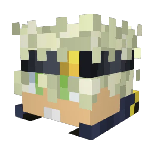 ItsRubenRL Minecraft avatar head, 3D render
