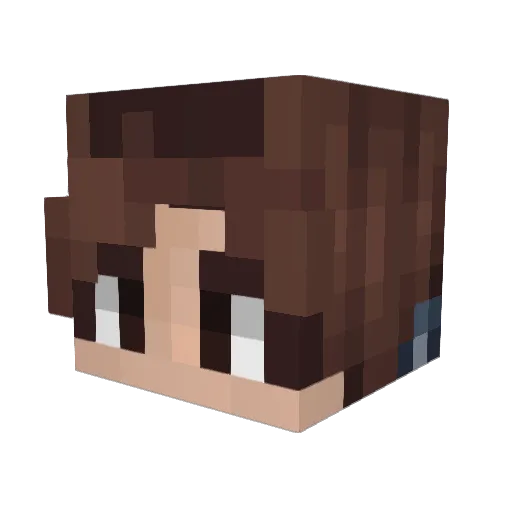 ItsRxpty Minecraft avatar head, 3D render