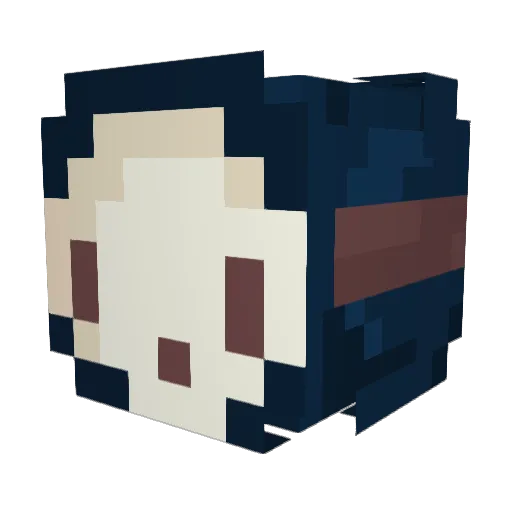 ItsSamIAm Minecraft avatar head, 3D render
