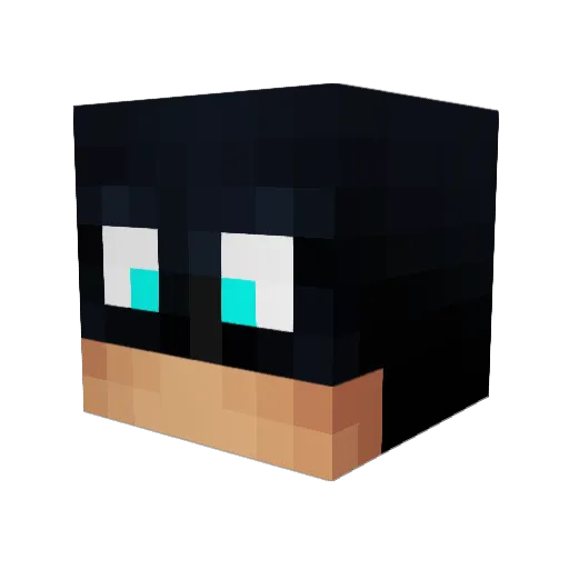 ItsSamo Minecraft avatar head, 3D render