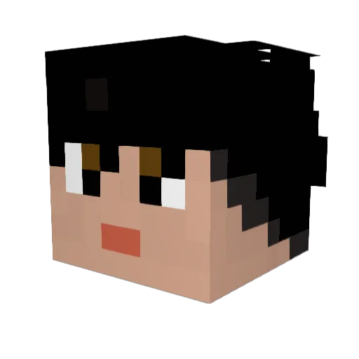 ItsSan Minecraft avatar head, 3D render