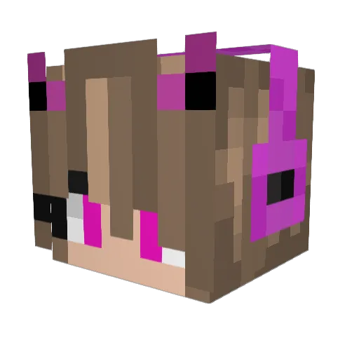ItsSandi Minecraft avatar head, 3D render