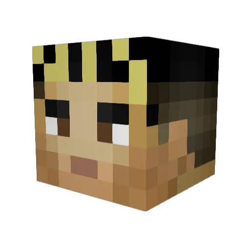 ItsSergio04 Minecraft avatar head, 3D render