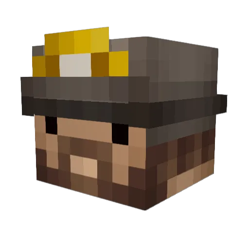 ItsShaded Minecraft avatar head, 3D render