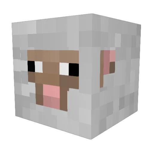 ItsShambles Minecraft avatar head, 3D render