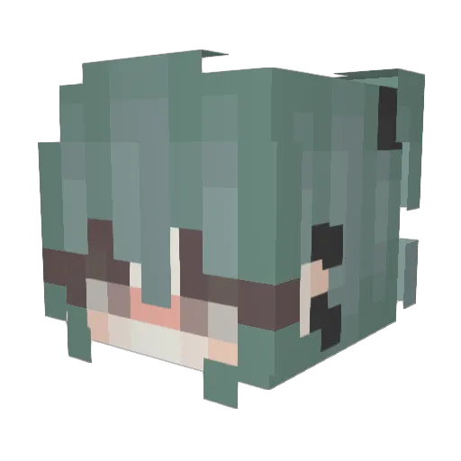 ItsShannon_ Minecraft avatar head, 3D render