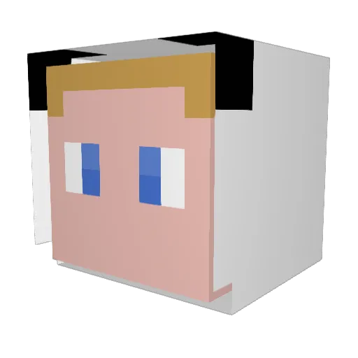 ItsSinZ91 Minecraft avatar head, 3D render