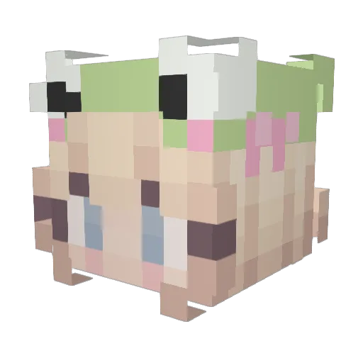 ItsSophie18 Minecraft avatar head, 3D render