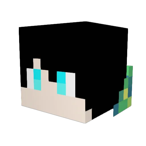 ItsSpooksy Minecraft avatar head, 3D render