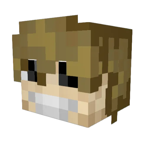 ItsSprout Minecraft avatar head, 3D render