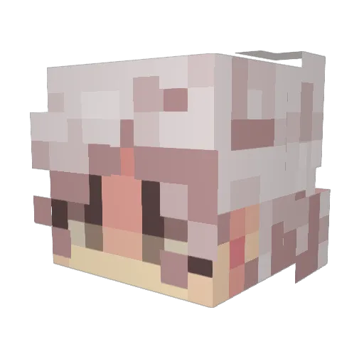 ItsSumii Minecraft avatar head, 3D render
