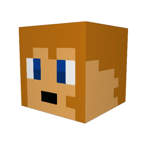 ItsSuperNick Minecraft avatar head, 3D render
