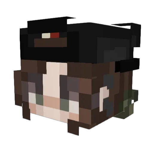 ItsSvift Minecraft avatar head, 3D render