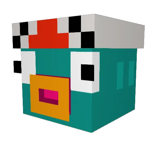 ItsSwale Minecraft avatar head, 3D render