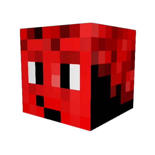 ItsT3CK Minecraft avatar head, 3D render