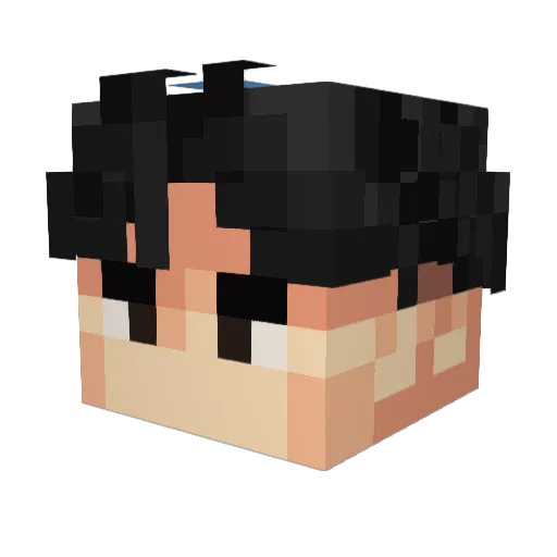 ItsTeaco Minecraft avatar head, 3D render