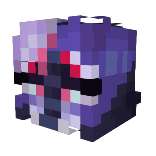 ItsTethys Minecraft avatar head, 3D render