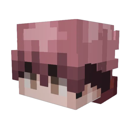 ItsTheLocked Minecraft avatar head, 3D render