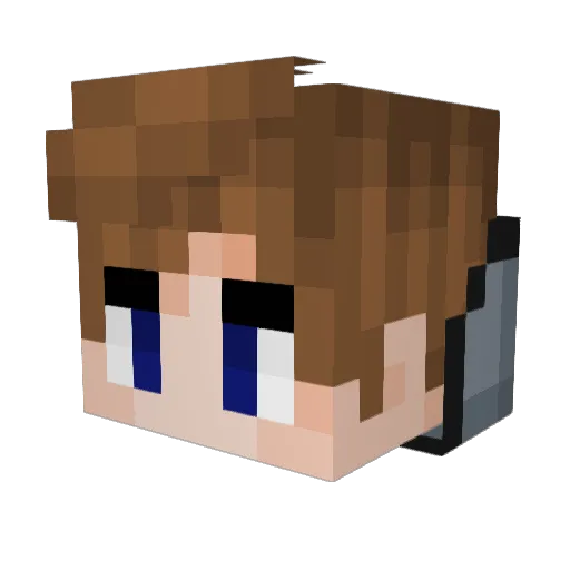 ItsThermic Minecraft avatar head, 3D render