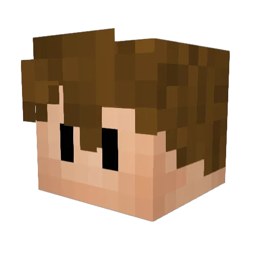 ItsThomas Minecraft avatar head, 3D render