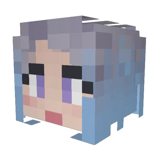 ItsThornyWeeeeee Minecraft avatar head, 3D render