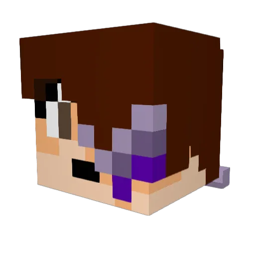 ItsThyme08 Minecraft avatar head, 3D render
