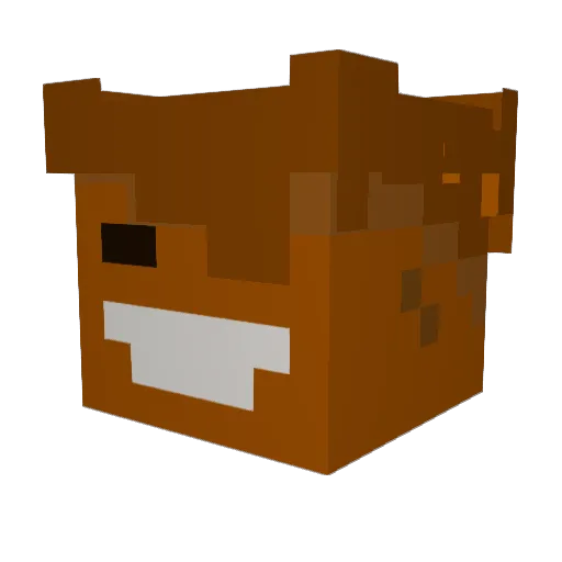 ItsTinTaff Minecraft avatar head, 3D render
