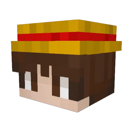 ItsTooBreazy Minecraft avatar head, 3D render