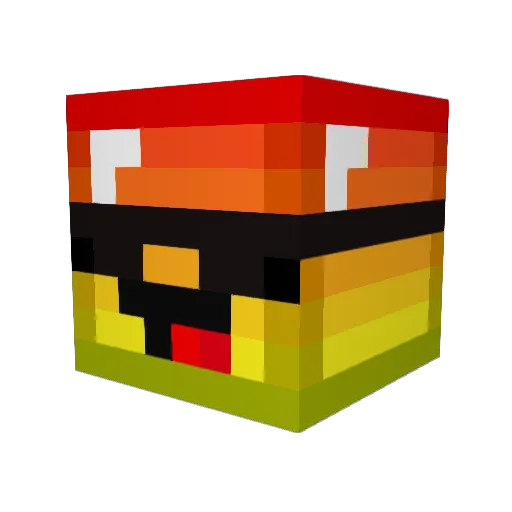 ItsTriz Minecraft avatar head, 3D render