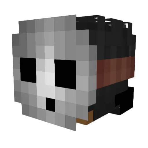ItsUmanPC Minecraft avatar head, 3D render