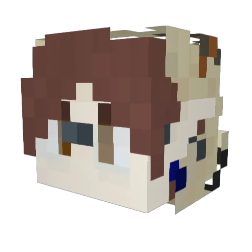ItsValencho Minecraft avatar head, 3D render