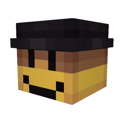 ItsVall098 Minecraft avatar head, 3D render