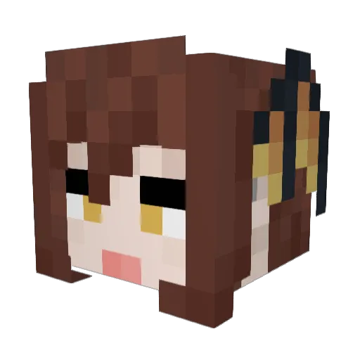 ItsVampiric Minecraft avatar head, 3D render