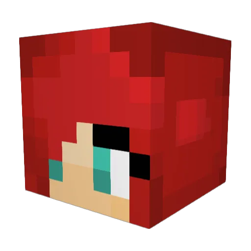 ItsVase_ Minecraft avatar head, 3D render