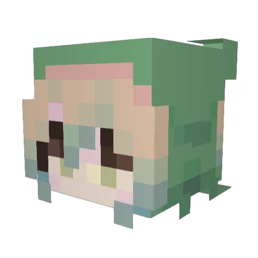 ItsVeedu Minecraft avatar head, 3D render