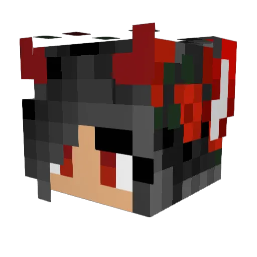 ItsVenuSs Minecraft avatar head, 3D render