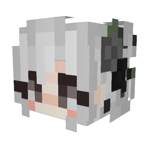 ItsVibezy Minecraft avatar head, 3D render