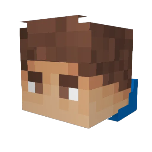 ItsVichy Minecraft avatar head, 3D render