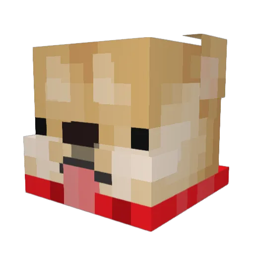 ItsViincii Minecraft avatar head, 3D render