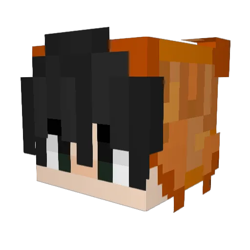 ItsVoorhees Minecraft avatar head, 3D render