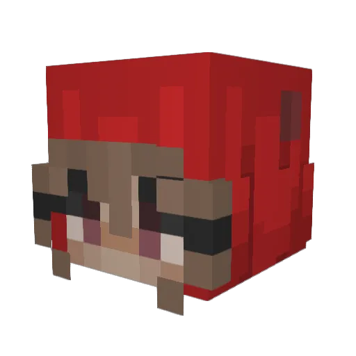 ItsWEeb Minecraft avatar head, 3D render