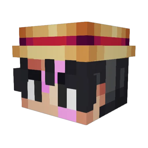 ItsWalker Minecraft avatar head, 3D render