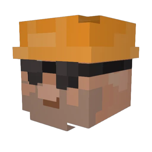 ItsWayn Minecraft avatar head, 3D render