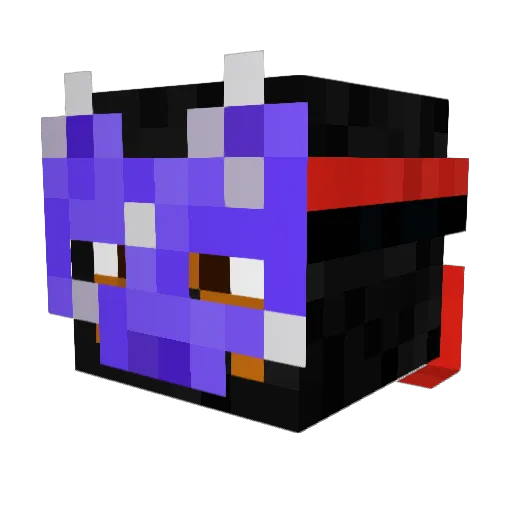 ItsWolfNinja Minecraft avatar head, 3D render